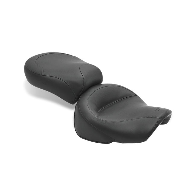 Mustang 2-p wide touring vintage seat plain black SEATS Mustang