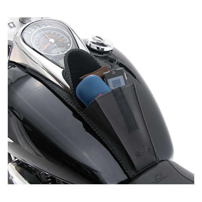 Mustang pouch tank bib plain black TANK COVERS Mustang