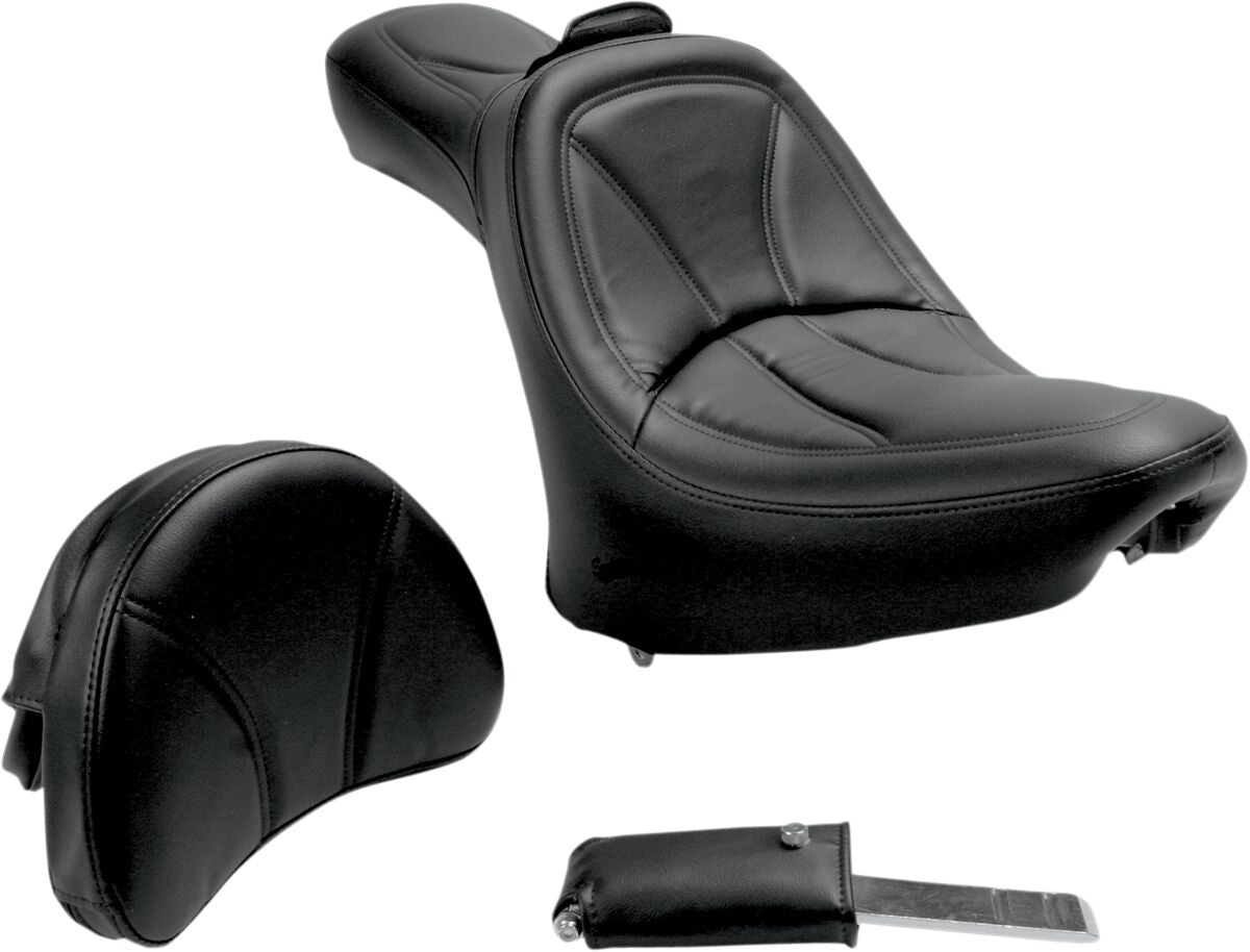 Saddlemen King Seat With Drive's Backrest - 00-07 Softail Seat Saddlemen