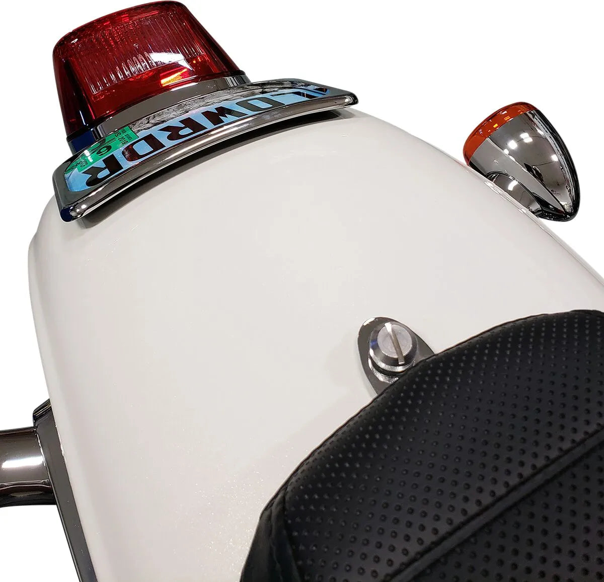 Large Radius License Plate Mount Assemblies, Chrome License Plate Drag Specialties