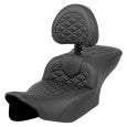 RoadSofa Tri-Gripper Seat w/Driver's Backrest - 23+ Touring Seat Saddlemen