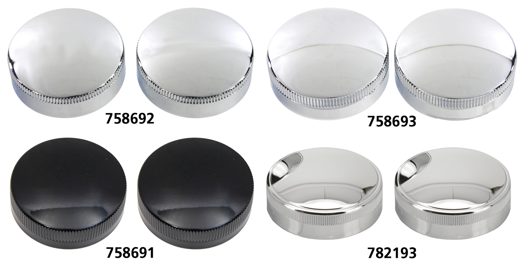 Eaton Gas Cap Set Vented Chrome Bt36 38 Gas Cap V Twin Mfg