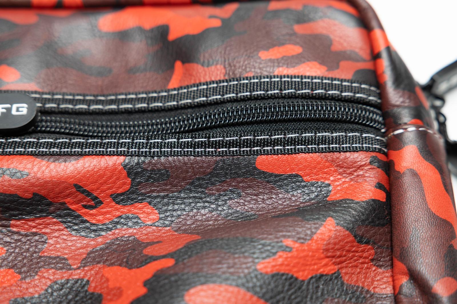 Street Syndicate Mfg R.E.D. Camo Leather Handlebar Bag Handlebar Bag Street Syndicate Mfg