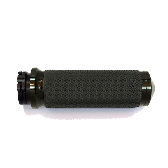 Avon MT Memory Foam grips medium black anodized GRIPS Avon Grips