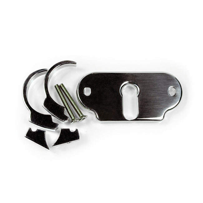 Motogadget, MSM combi bracket clip kit. 22mm. Polished SPEEDOMETER MOUNT PARTS Motogadget