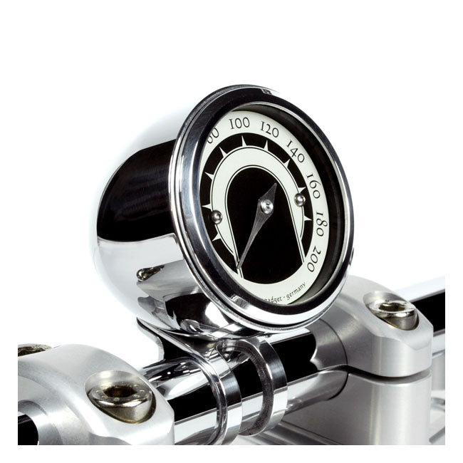 Motogadget, Tiny mount cup ''Streamline'' 22mm. Polished SPEEDO CUPS Motogadget