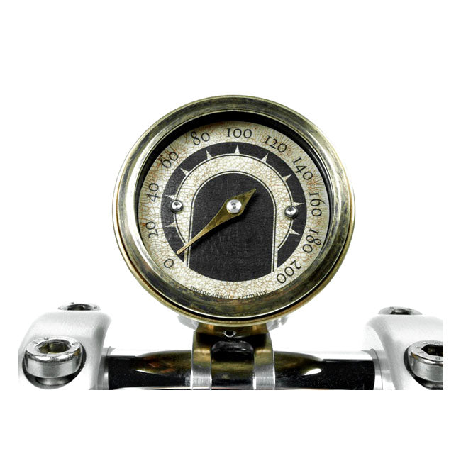 Motogadget, Tiny mount cup ''Vintage Brass'' 22mm. Black SPEEDO CUPS Motogadget