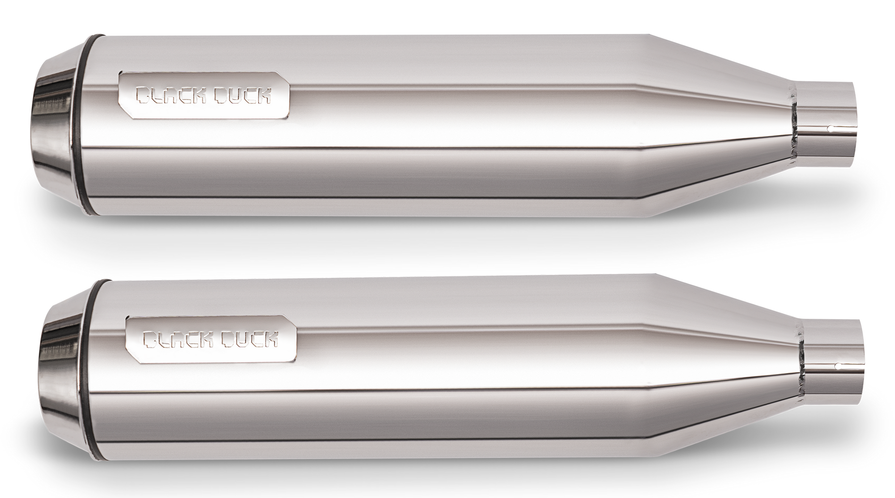 Bd Bombardier Slip On Chrome St18 24 E5 Slip-On & Muffler Black Duck Parts
