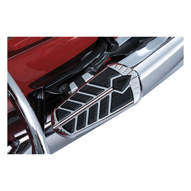 Kuryakyn, Spear passenger floorboard inserts chrome FLOORBOARDS INSERTS Kuryakyn