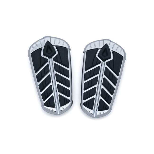Kuryakyn, Spear passenger floorboard inserts chrome FLOORBOARDS INSERTS Kuryakyn