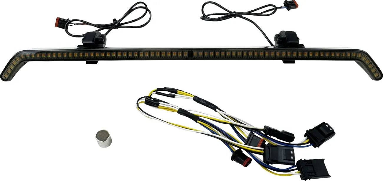 Center Fairing Vent Trim with Turn Signals - 23+ Touring Turn Signals Custom Dynamics