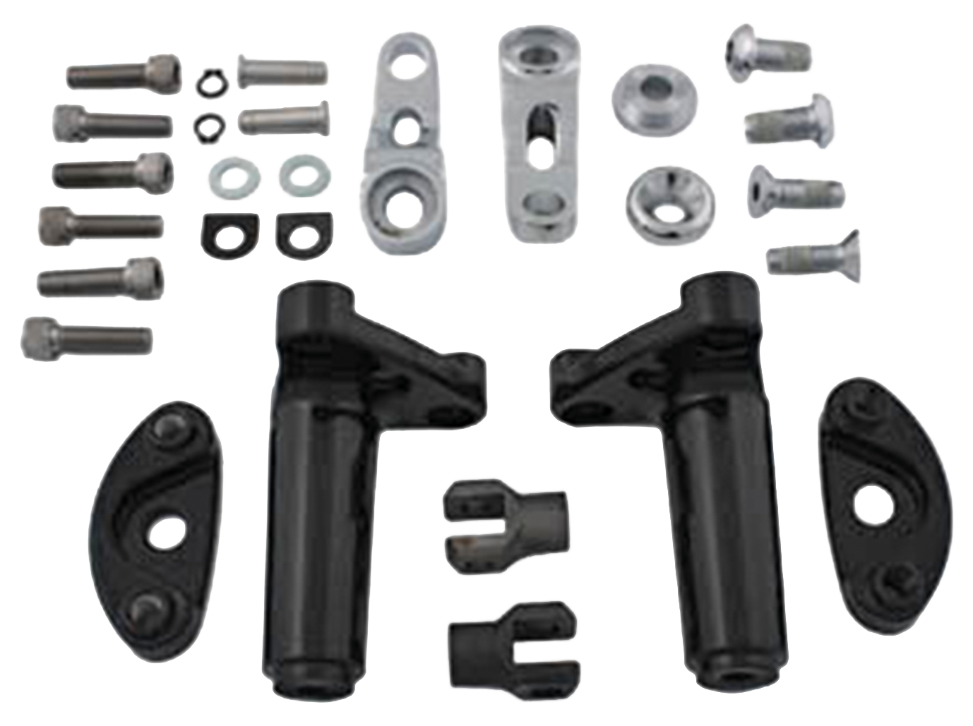 Pa Adjustable Peg Mounts Black St00 17 Foot Peg Mount & Hardware V Twin Mfg Default Title