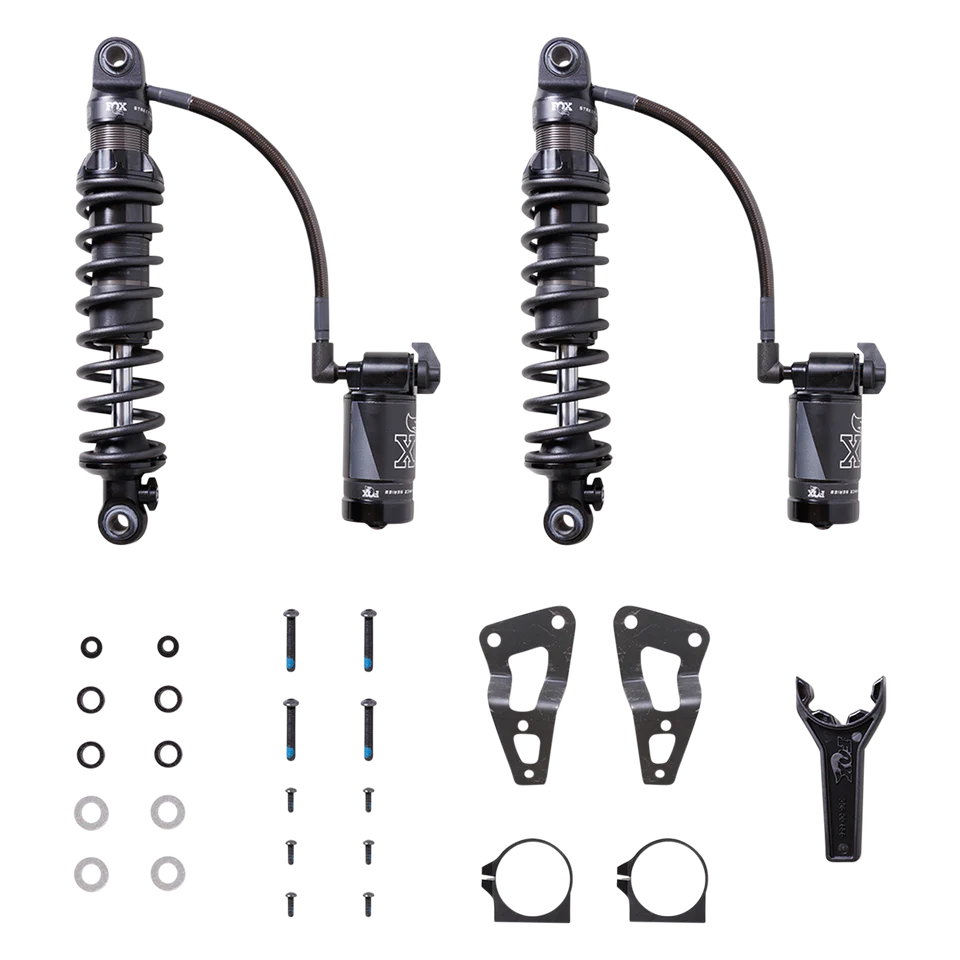 14" Shocks QS3-QSR Remonte Reservoir Heavy Duty, Black - 14+ Touring Rear Shocks Fox Factory