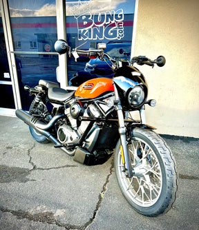 Bung King Revo Twin Crash Bar - 2022-Up Nightster (RH975, RH975S) & Sportster with Mid Controls Crash Bar Bung King