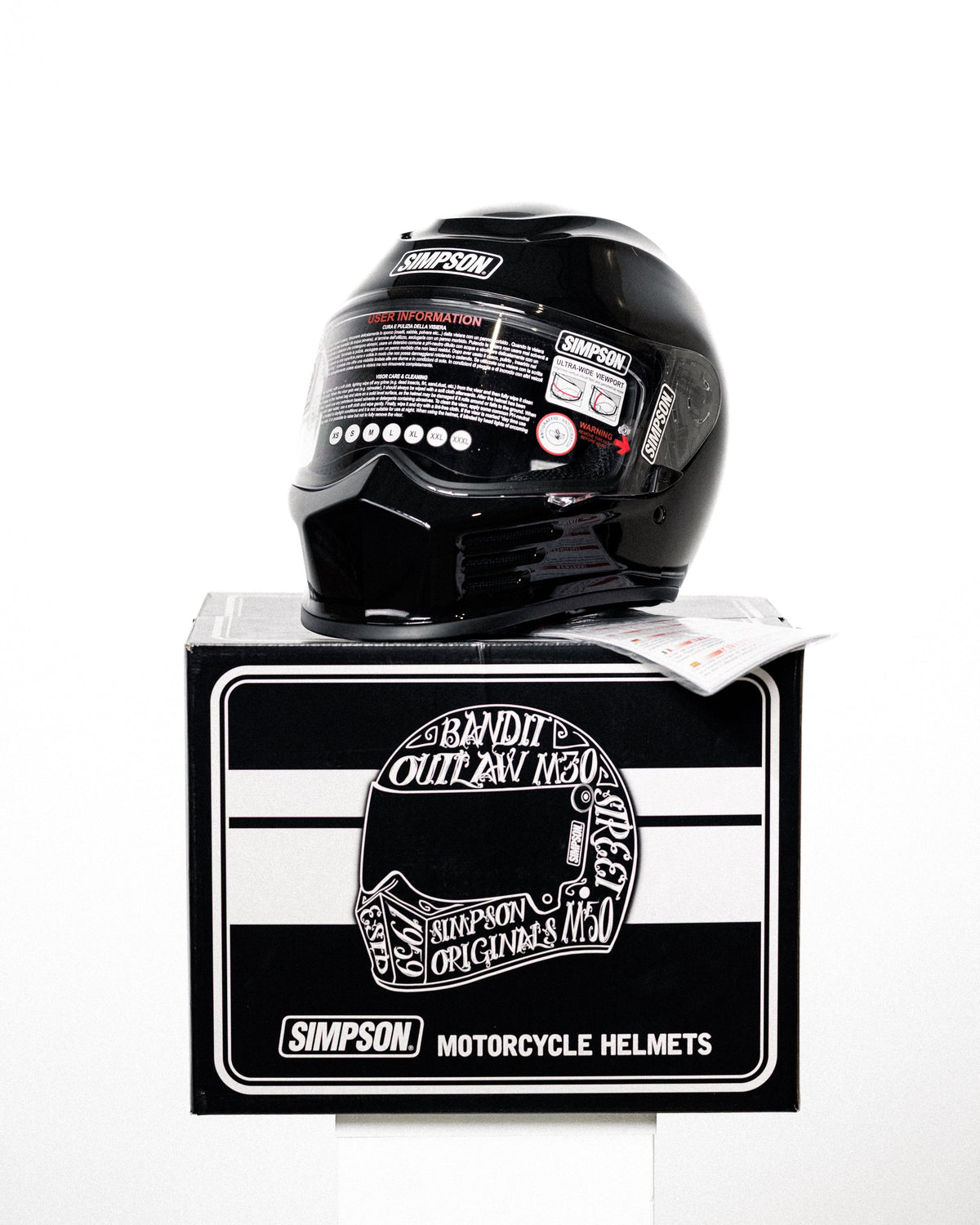 Simpson Speed Helmet, Black Metal Full Face Helmet Simpson Helmets