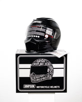 Simpson Speed Helmet, Black Metal Full Face Helmet Simpson Helmets