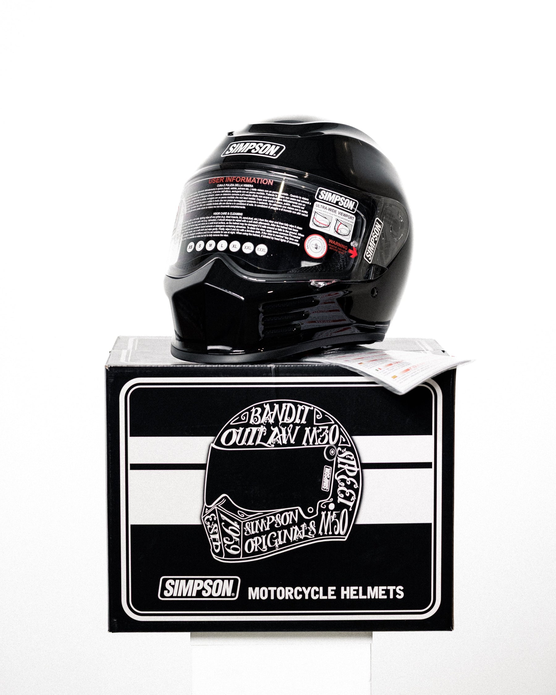 Simpson Speed Helmet, Black Metal Full Face Helmet Simpson Helmets