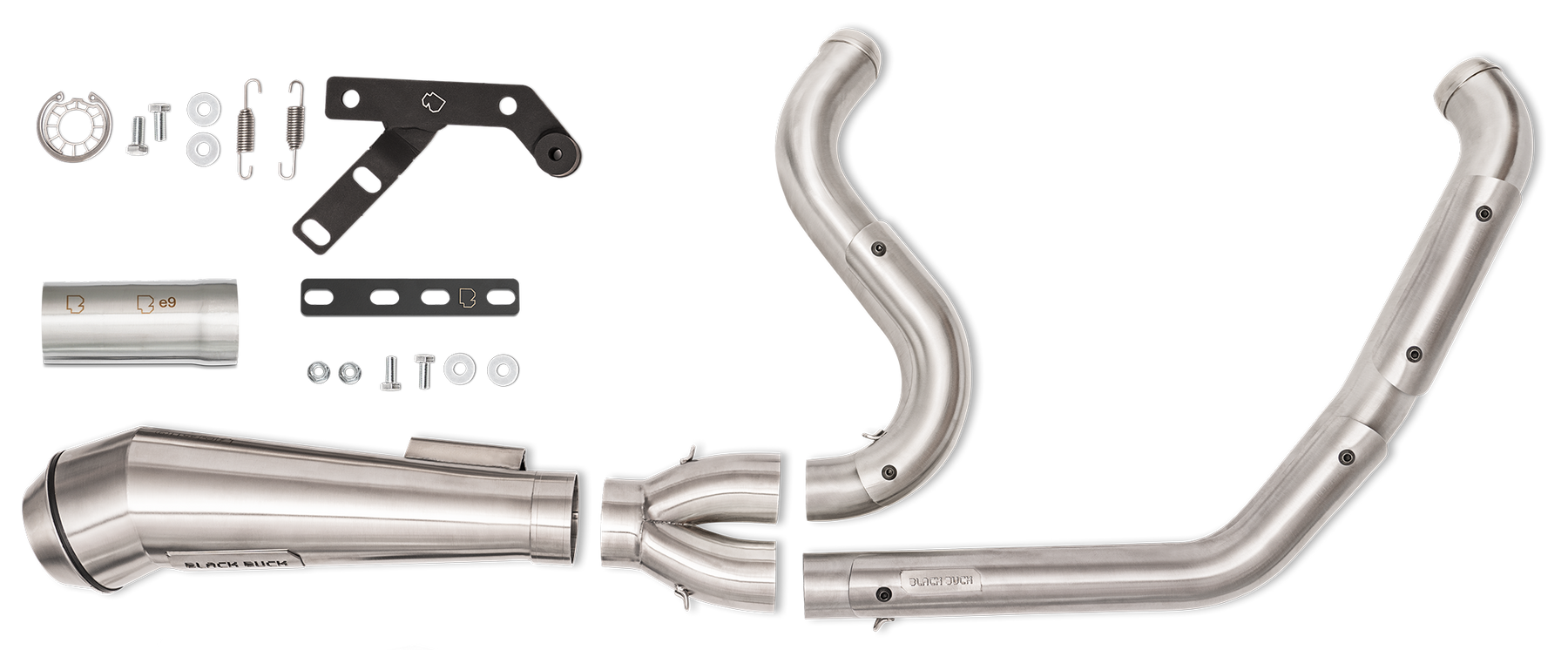 Bd Fighter Pro 2 1 Satin St18 Up E5 2-1 Full Exhaust System Black Duck Parts Default Title