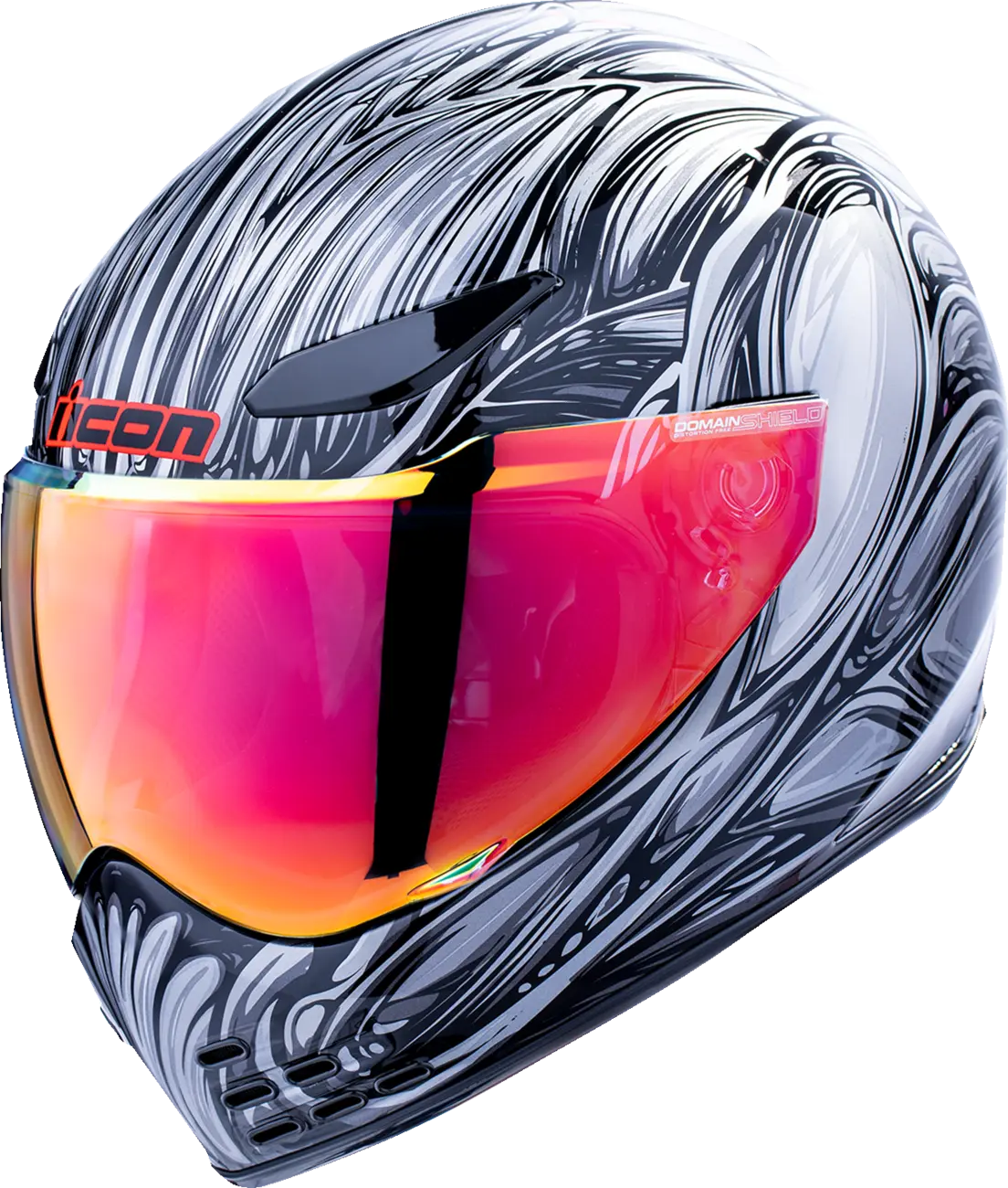 Domain Nouveau, Grey Full Face Helmet Icon