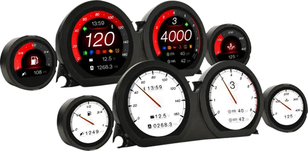 Koso North America HD-03X TFT Gauge Set - 14-23 Touring Gauge Koso North America