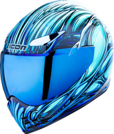 Domain Nouveau, Blue Full Face Helmet Icon