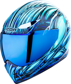 Domain Nouveau, Blue Full Face Helmet Icon