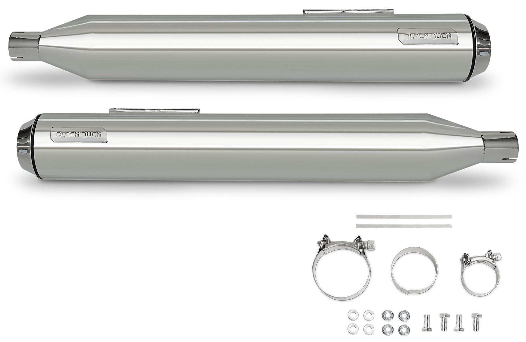 Bd Bombardier Slip On Chrome Flh/T17 Up Slip-On & Muffler Black Duck Parts Default Title