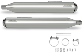 Bd Bombardier Slip On Chrome Flh/T17 Up Slip-On & Muffler Black Duck Parts Default Title