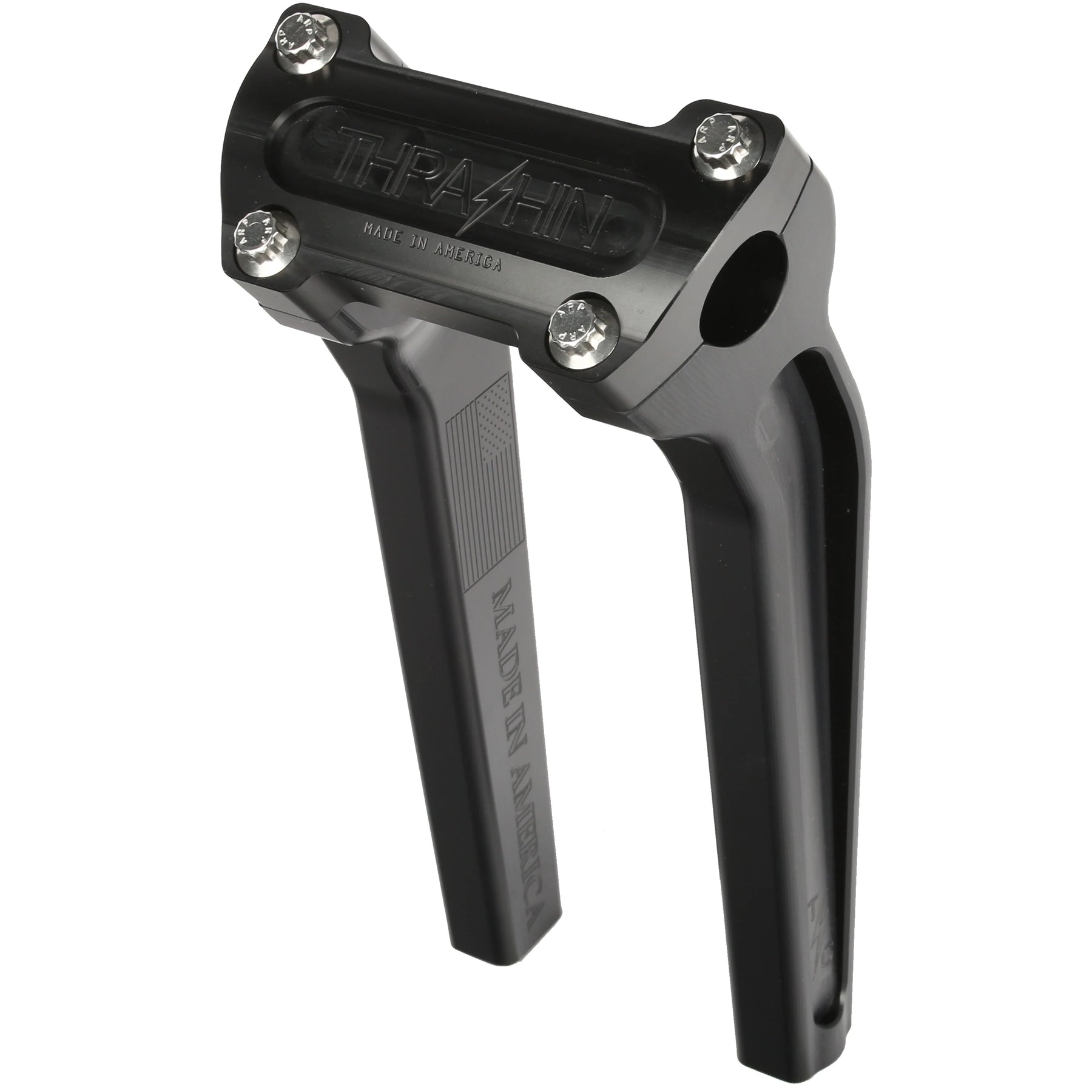Thrashin Supply Co. 9.5" Pull Back OG Risers, Black Risers Thrashin Supply Co. Standard Top Clamp