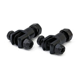 Passenger foot peg stud assembly. Black FOOTPEGS MOUNTS Mcs