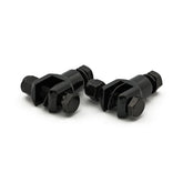 Passenger foot peg stud assembly. 3/8", black FOOTPEGS MOUNTS Mcs