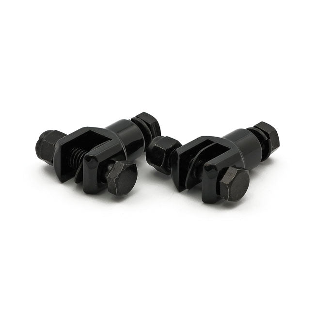 Passenger foot peg stud assembly. 3/8", black FOOTPEGS MOUNTS Mcs