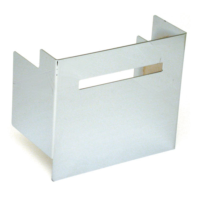Battery Side Cover, Smooth With Window. Chrome Battery Covers Mcs