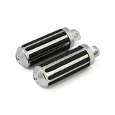 Rail foot pegs large diameter. Chrome w/rubber inlays FOOTPEGS Mcs