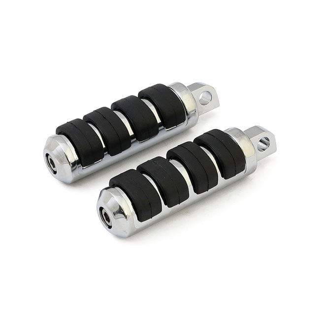 Comfort foot pegs. Small diameter. Chrome FOOTPEGS Mcs