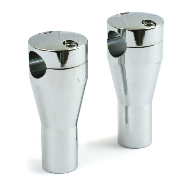 Panhead Style Risers. Chrome, 4" Rise Risers Mcs