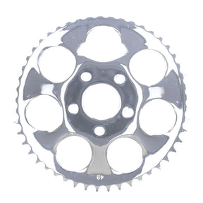 Rear Sprocket, Chrome. 49t Sprockets Rear Wheel Mcs