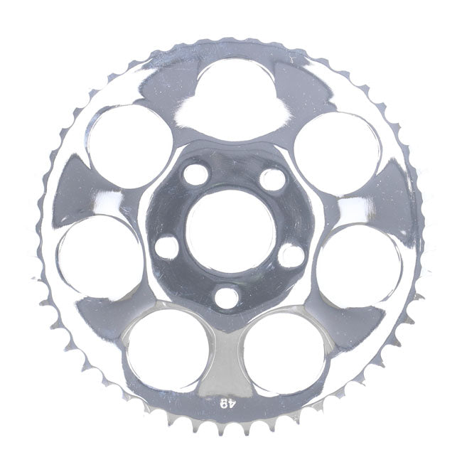 Rear Sprocket, Chrome. 49t Sprockets Rear Wheel Mcs