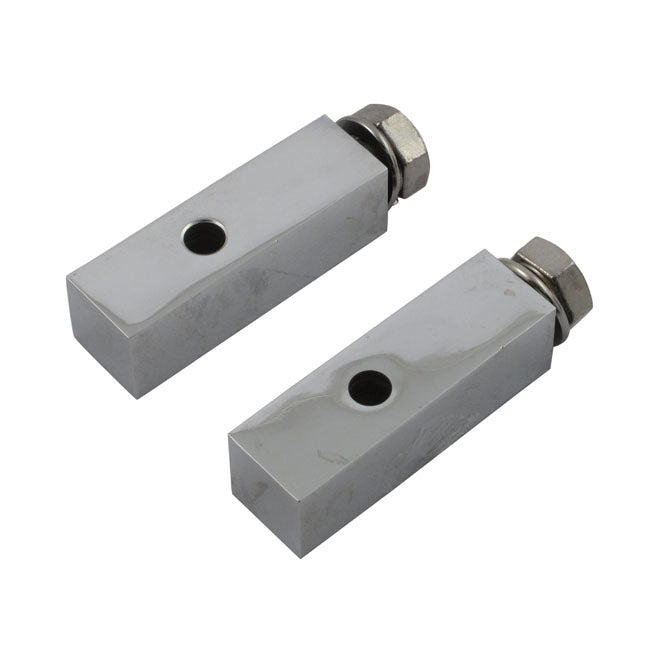 5/8" Foot Peg Extension Bar. 2" (51mm) Long Footpegs Extension Bars Mcs