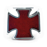 Maltese Cross Billet Led Taillight. Red Lens Taillights Mcs