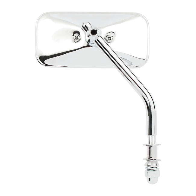 Small Rectangular Mirror. Short Stem, Chrome Mirrors Mcs