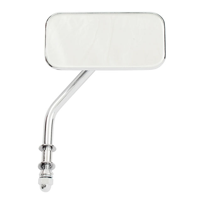 Small Rectangular Mirror. Short Stem, Chrome Mirrors Mcs