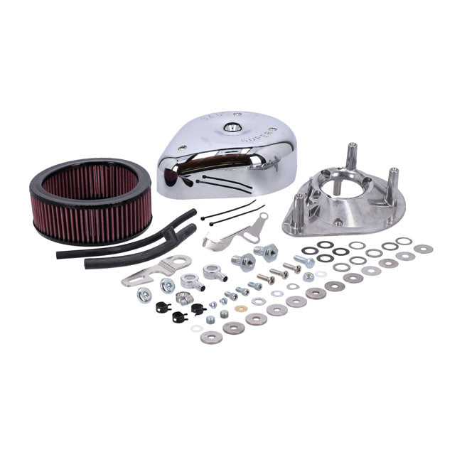 S&S, teardrop air cleaner assembly. Chrome Air Cleaner S&S
