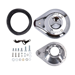 S&S, teardrop air cleaner assembly. Chrome Air Cleaner S&S