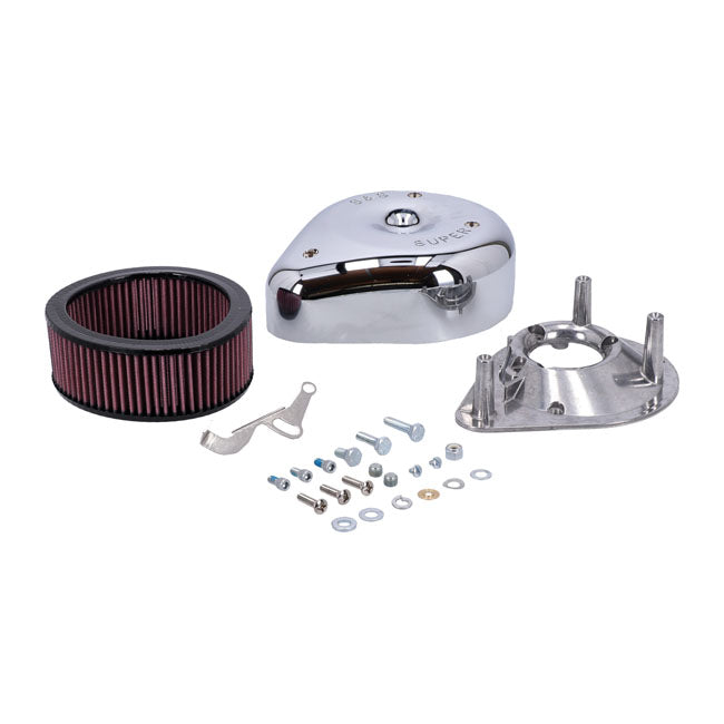 S&S, teardrop air cleaner assembly. Chrome Air Cleaner S&S