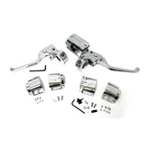 Chrome H.Bar Control Kit, 5/8" Bore Handlebar Control Kits Mcs