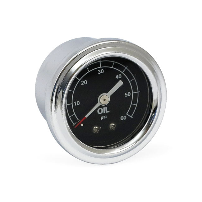 Oil pressure gauge, liquid filled. 0-60 PSI OIL PRESSURE GAUGES Mcs