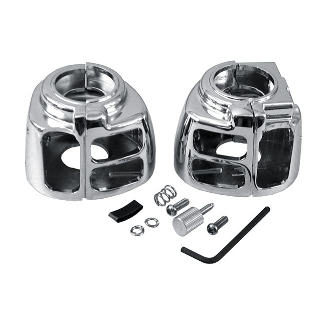 Switch Housing Set, Chrome Switch Housings Mcs
