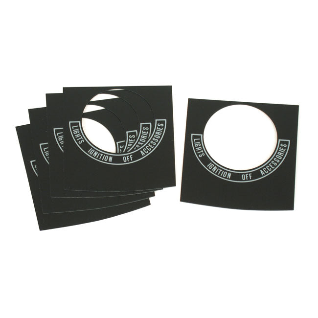 Ignition Switch Decal Dash Misc Mcs