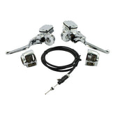 Handlebar Control Hydr. Clutch Conversion Kit. Chrome Handlebar Control Conversion Kits Mcs